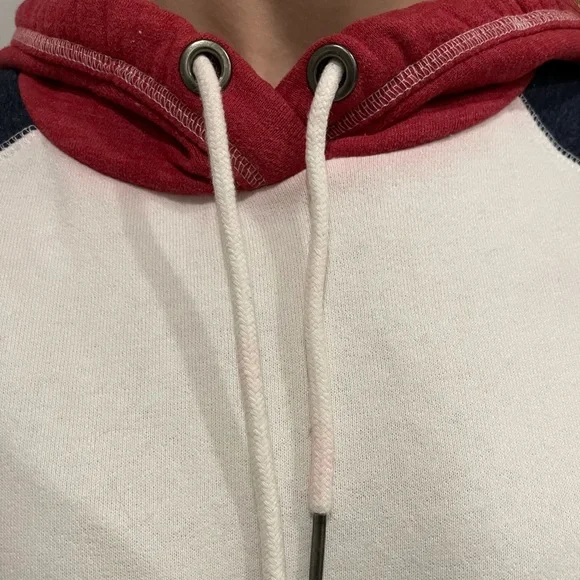 Red, white, and blue Aeropostale hoodie - Picture 2 of 2